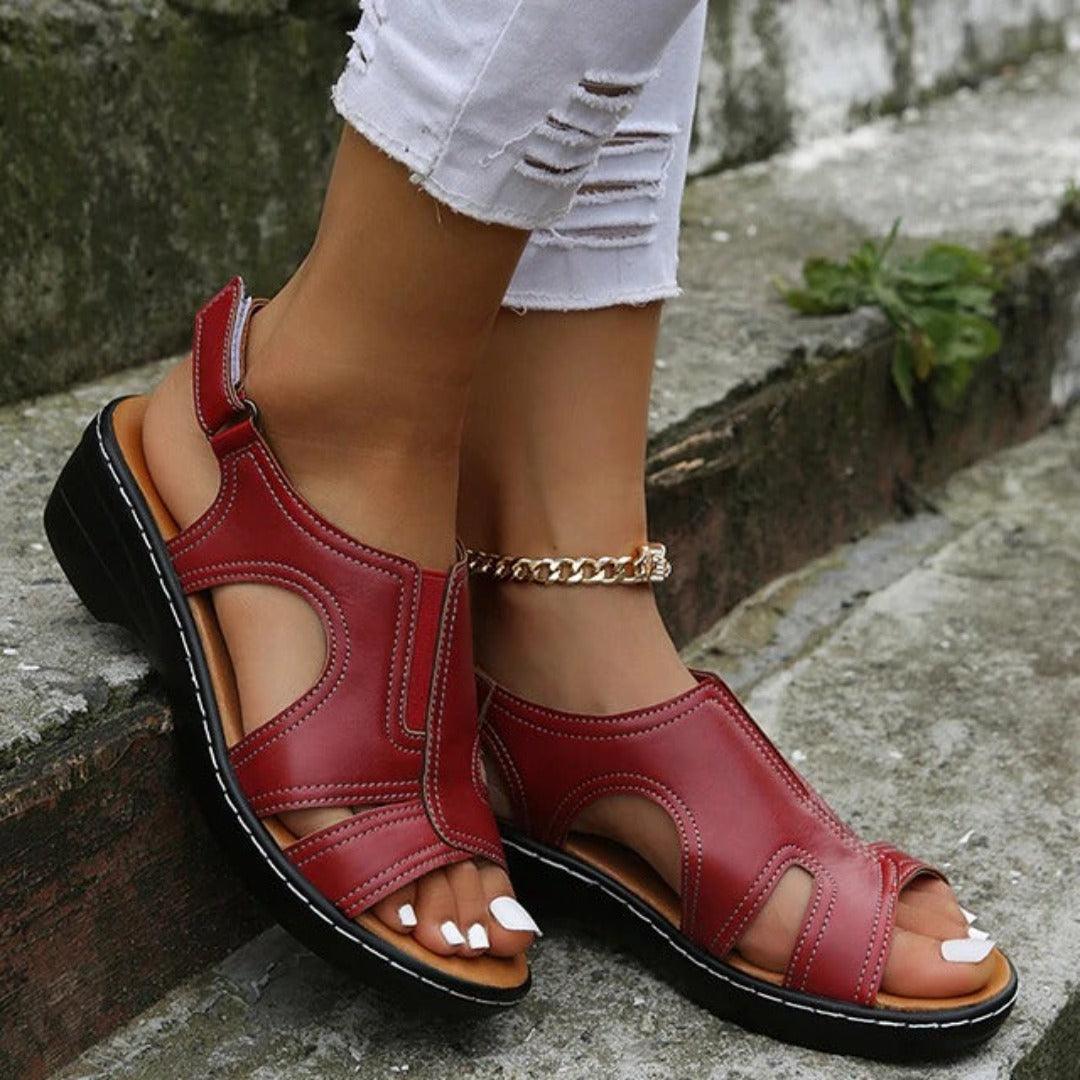 Femme Confortable Compensées Sandales – Becky