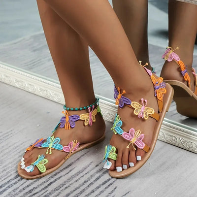 Emma - Sandales d'été papillon au confort luxueux pour les femmes