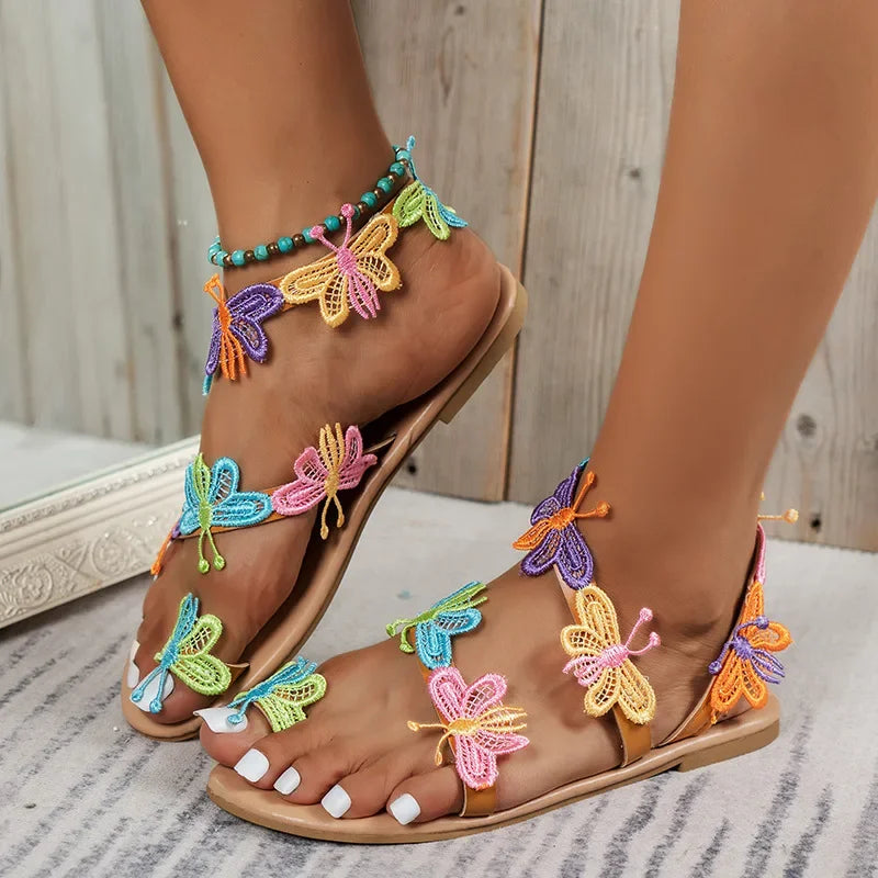 Emma - Sandales d'été papillon au confort luxueux pour les femmes