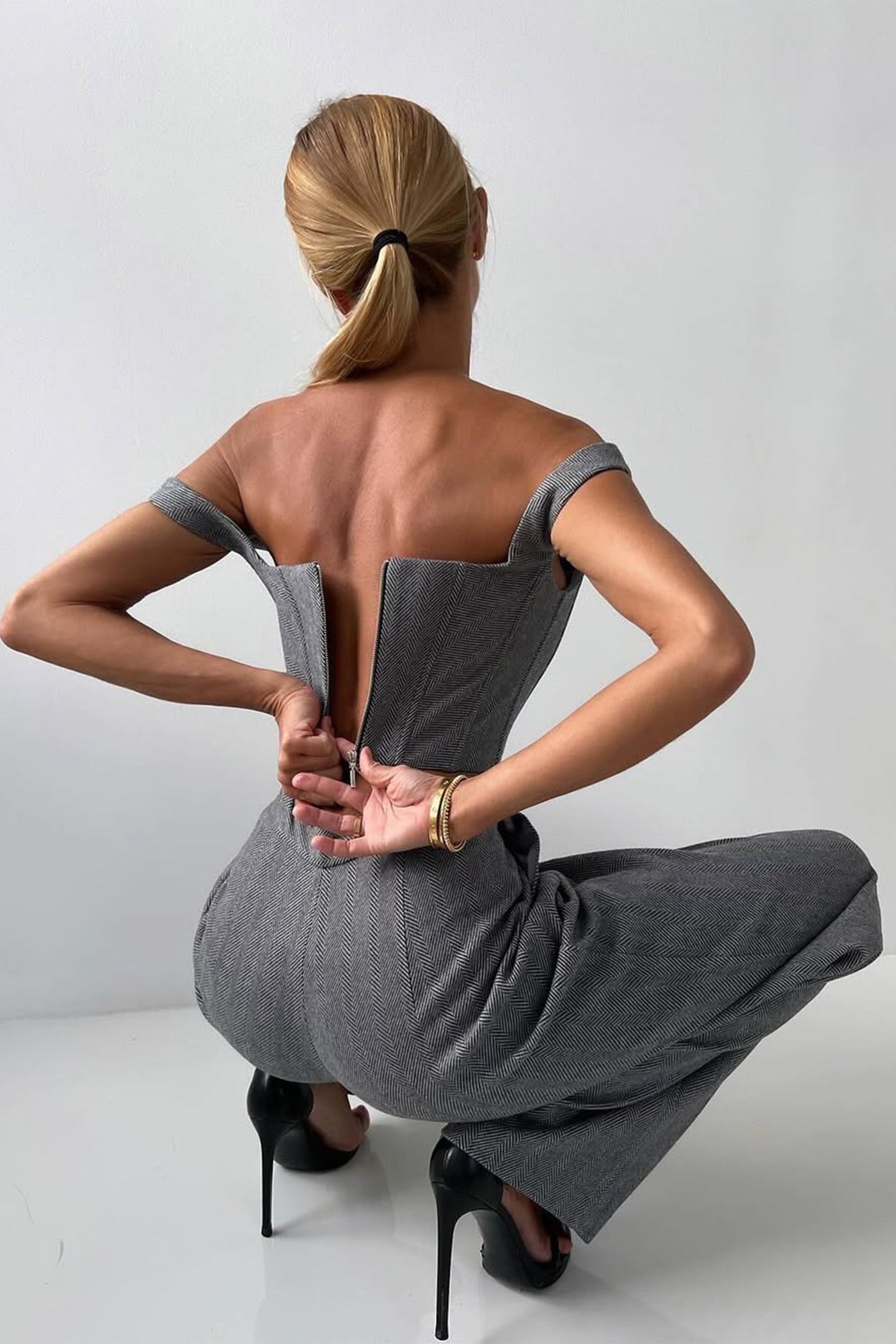 Dolce™ - Ensemble de trois pièces avec blazer double boutonnage
