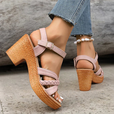 Lina™ | Sandales à talon tressé et brides ajustables