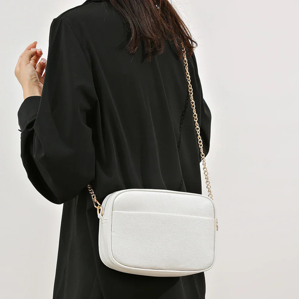 Sac à bandoulière en cuir raffiné Zara