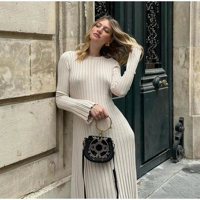 Sophie™ - Robe maxi tricotée élégante