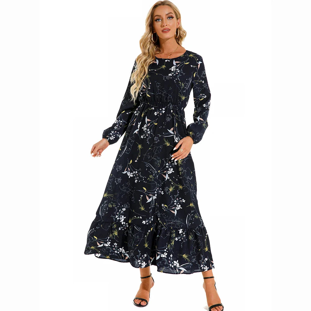 Lillith™ | Robe Bohème Longue à Imprimé Fleuri