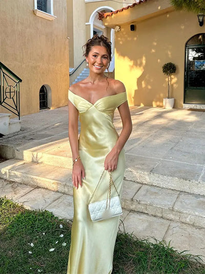 Robe de soirée pour femme - asymétrique - ajustée - longueur du sol - robe de soirée élégante