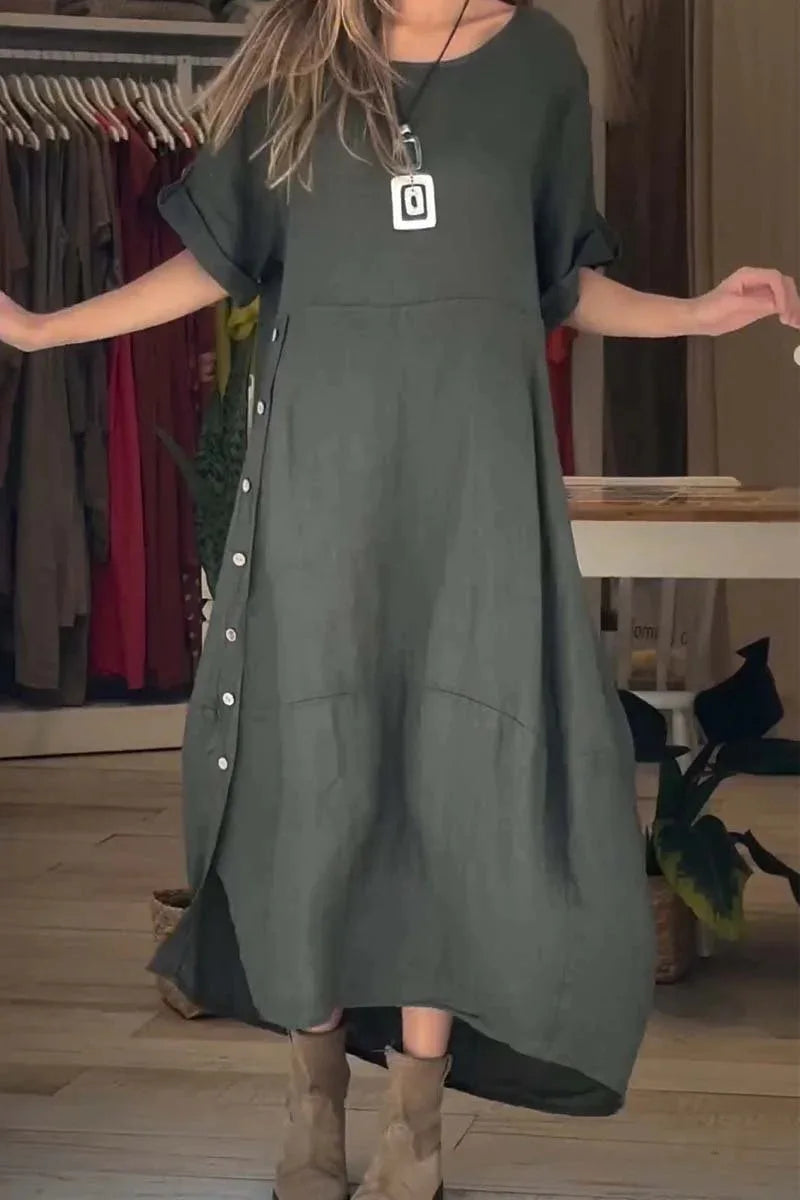 SÉLENA | Vestito Elegante e Casual con Bottoni