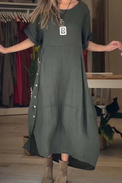SÉLENA | Vestito Elegante e Casual con Bottoni