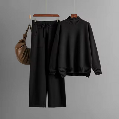 Ava™ - Ensemble élégant de pull à manches longues et pantalon droit