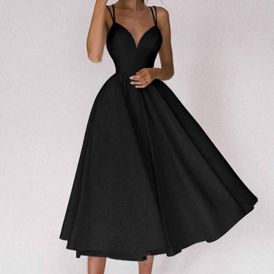 Briyala | Robe élégante avec décolleté en V et bretelles
