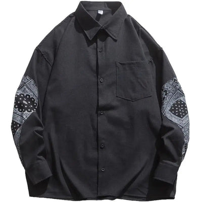 Chemise en coton à motif cachemire