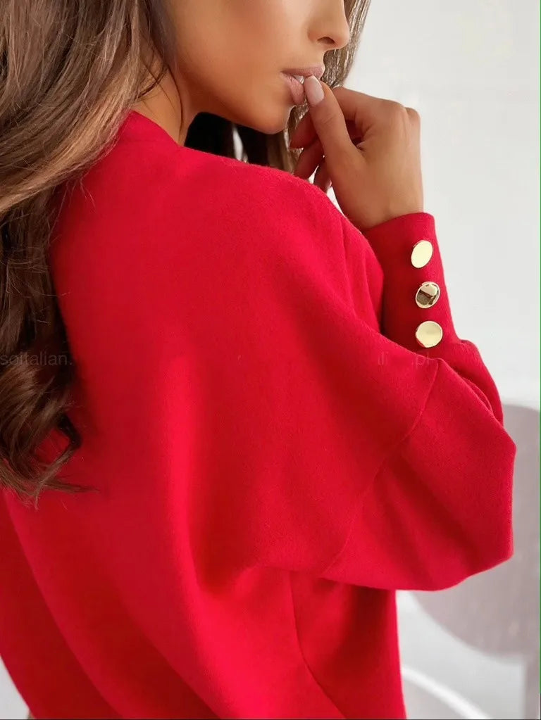 Erika™ - Pull élégant avec col en V