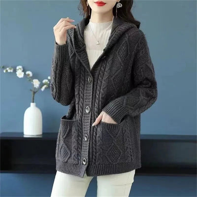 Hanna™ - Cardigan élégant avec motif en losanges