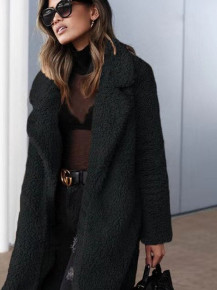 Manteau Douillet | Effet Mouton | Chaleur Stylée