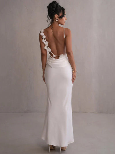 Azalée | Robe longue ample sans manches et sans dos