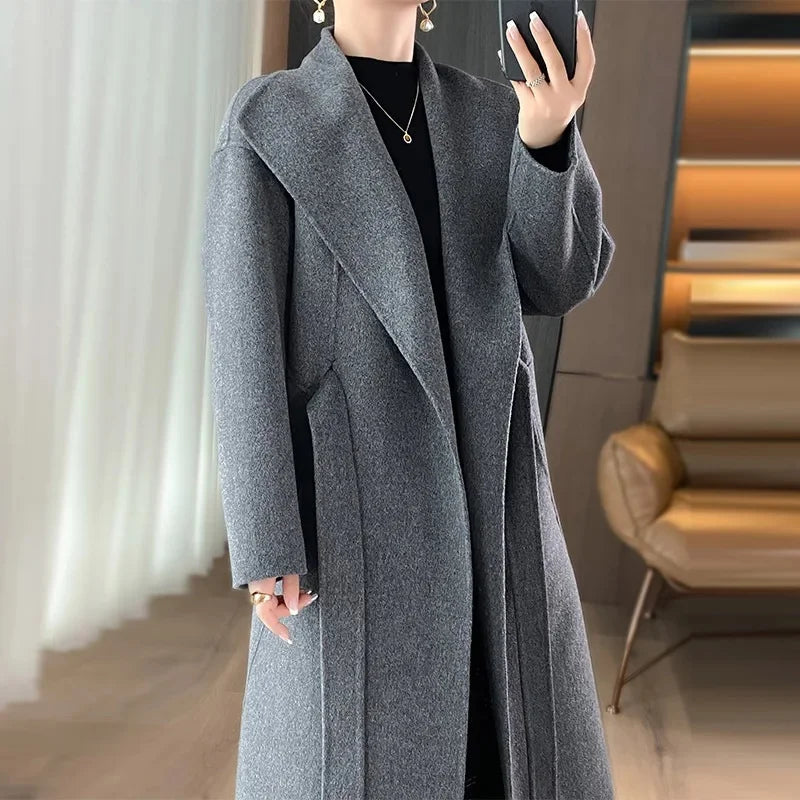 Manteau en cachemire avec ceinture Casmira™