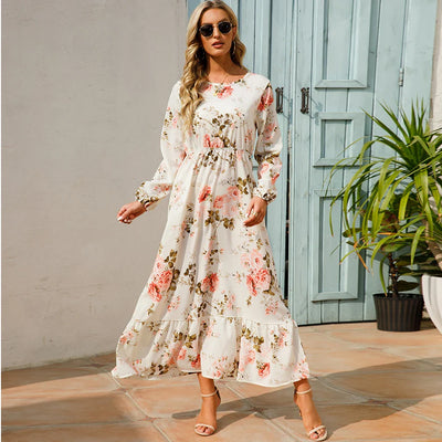 Lillith™ | Robe Bohème Longue à Imprimé Fleuri