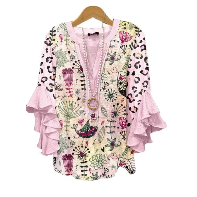 Blouse d'été "Fête de jardin" – Fraîche & féminine