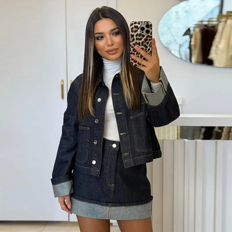 Ensemble en denim - Veste & Jupe