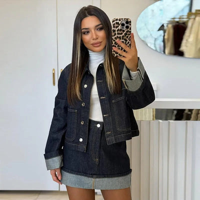 Ensemble en denim - Veste & Jupe