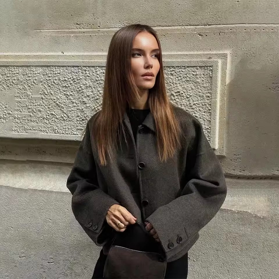Veste en laine élégante ample