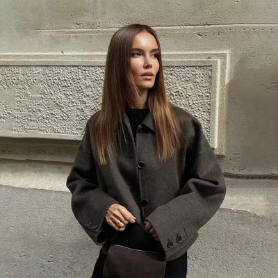 Veste en laine élégante ample