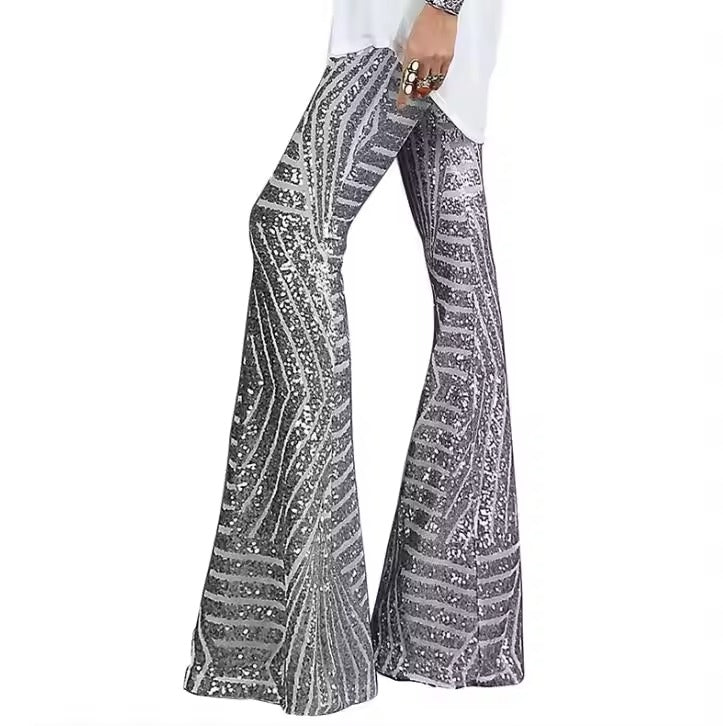Gabriella | Pantalon Évasé pour femme | Paillettes