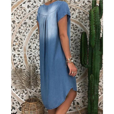 Tyra - Robe d'été en denim décontractée