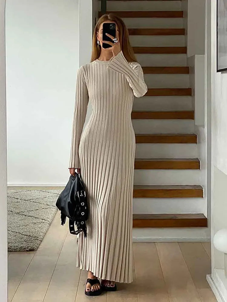 Sophie™ - Robe maxi tricotée élégante