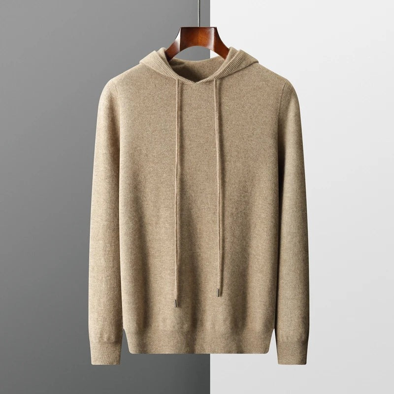 Pull à capuche en laine mérinos Castillo
