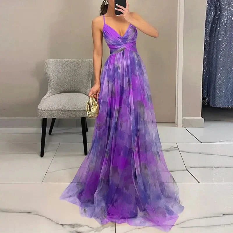 Morgane™ | Maxi-robe Incantevole avec Imprimé Floral