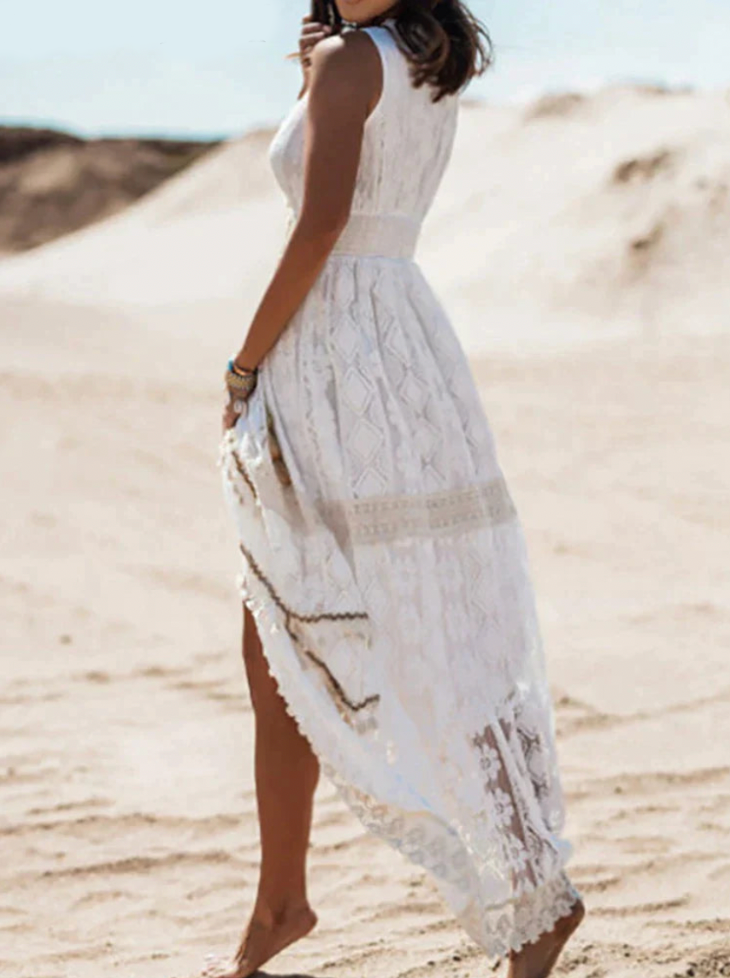 Daphné - Robe Boho En Tissu Léger Avec Poches