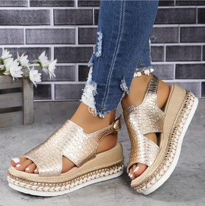 Helma | Sandales Sangles pour femme | compensées