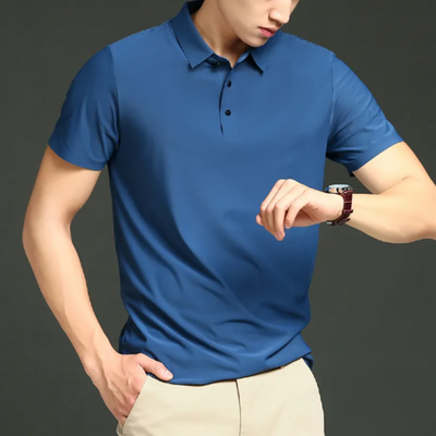 Polo homme – Coupe slim – Manches courtes – Tissu respirant doux premium