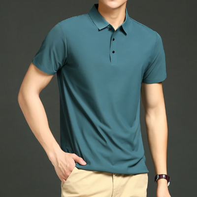 Polo homme – Coupe slim – Manches courtes – Tissu respirant doux premium