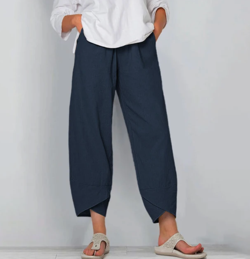 Pantalon 7/8 | Lin Coton | Élégance Naturelle