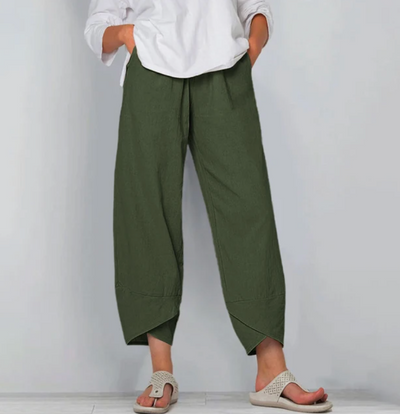 Pantalon 7/8 | Lin Coton | Élégance Naturelle