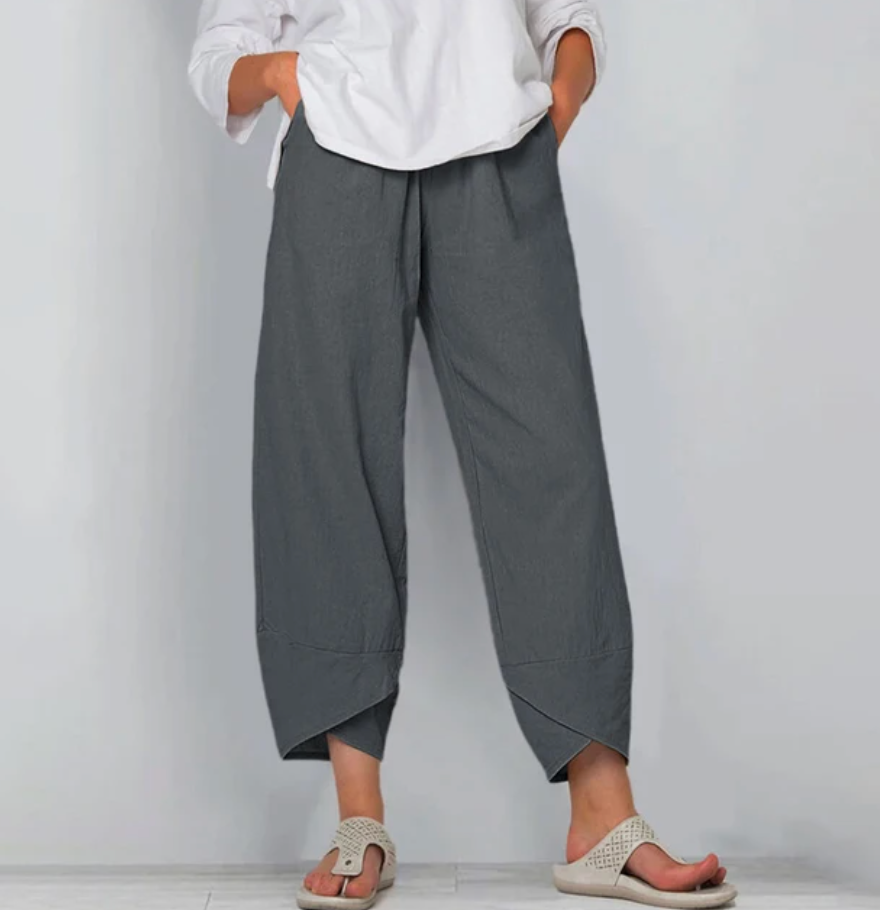 Pantalon 7/8 | Lin Coton | Élégance Naturelle