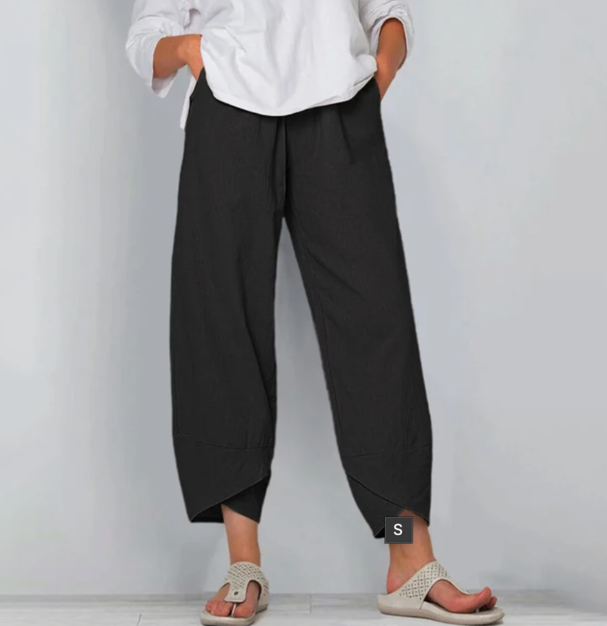 Pantalon 7/8 | Lin Coton | Élégance Naturelle