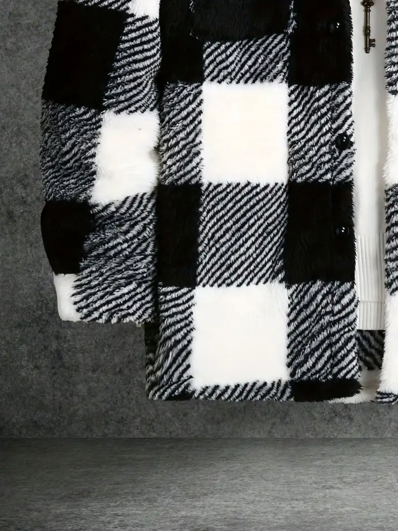 JASSE | Veste en Flanelle à Carreaux en Peluche pour Hommes