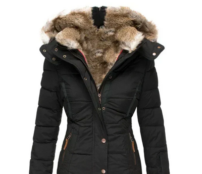 Bella - Manteau d'hiver douillet avec intérieur en fourrure
