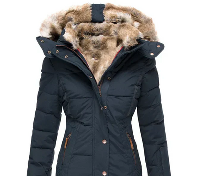 Bella - Manteau d'hiver douillet avec intérieur en fourrure