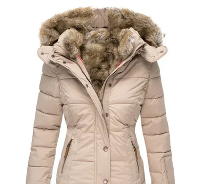 Bella - Manteau d'hiver douillet avec intérieur en fourrure