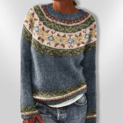 ORIANA | Pull rétro coloré
