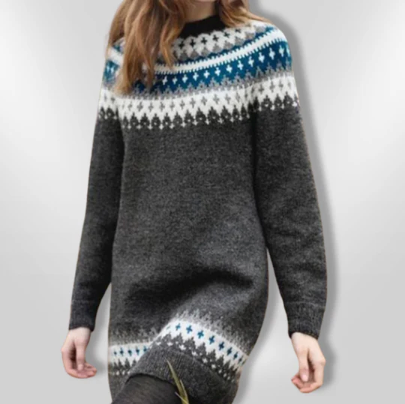 LUCIA | Pull imprimé à manches longues
