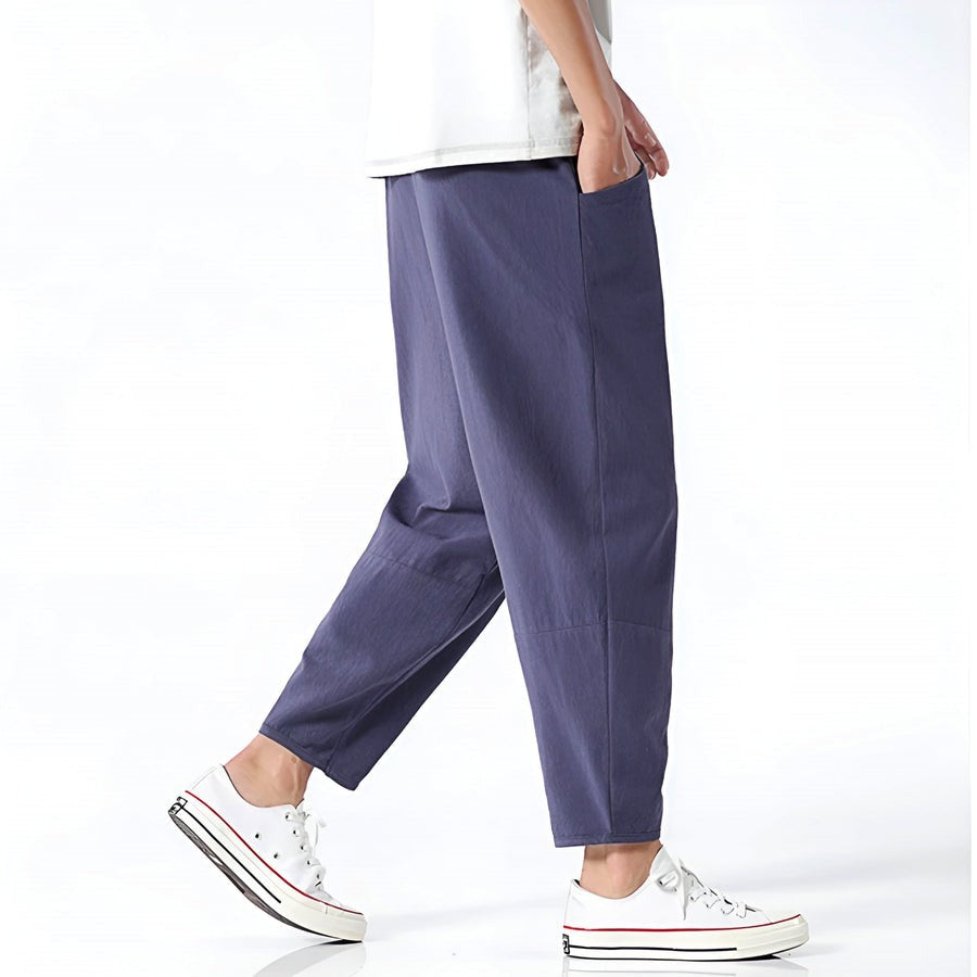 Pantalon court urbain en coton