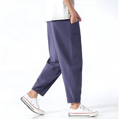 Pantalon court urbain en coton
