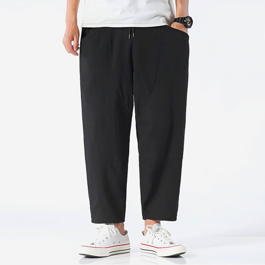 Pantalon court urbain en coton