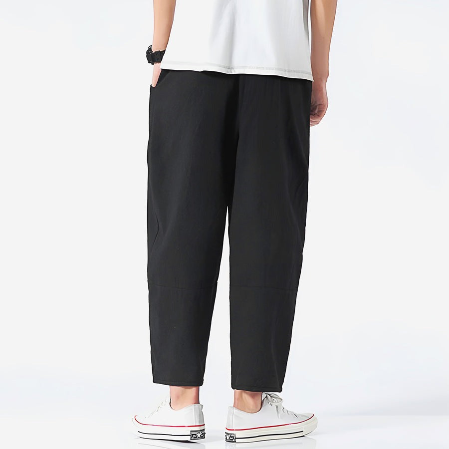 Pantalon court urbain en coton