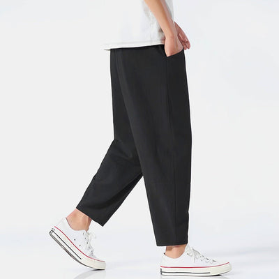 Pantalon court urbain en coton