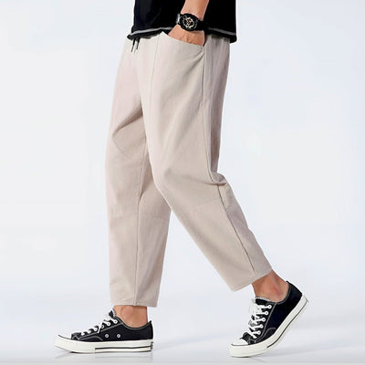 Pantalon court urbain en coton